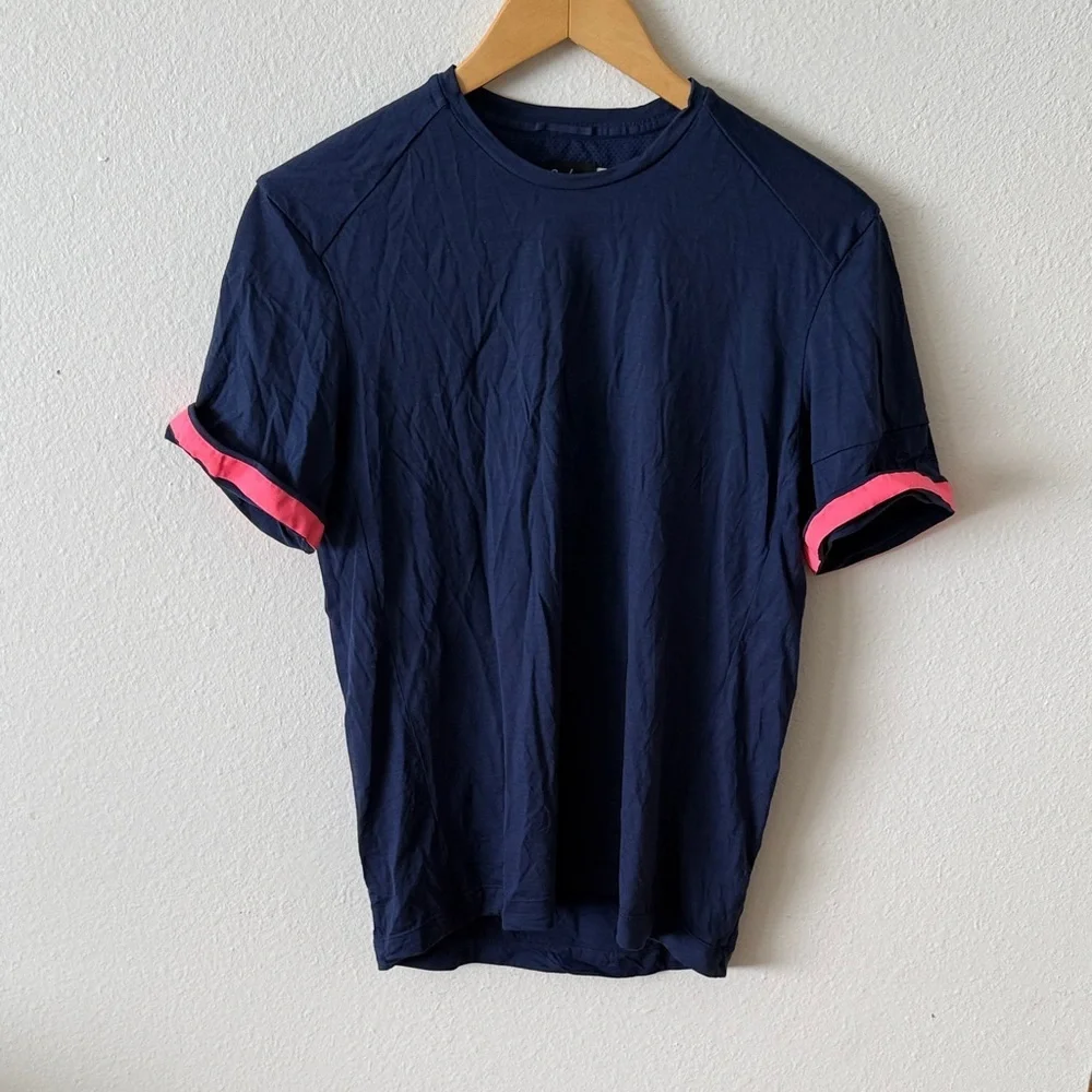 Rapha sz S Navy Blue Merino Men's Shirt great pre owned condition.